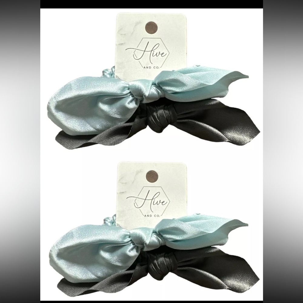 Lot of 2 Hive and Co Hair Ties with Bow - Lot Of 2 NEW